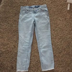 Light wash jeans